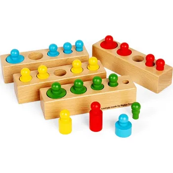 Desková hra Bigjigs Toys Motorická vkládačka bloky 24 dílků