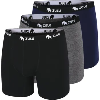Pánské spodní prádlo Pánské boxerky Zulu Merino 160 6in 3-pack Velikost: L / Barva: mix1