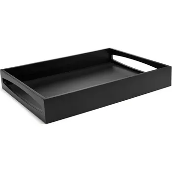 Černý servírovací tác 40x30x6cm