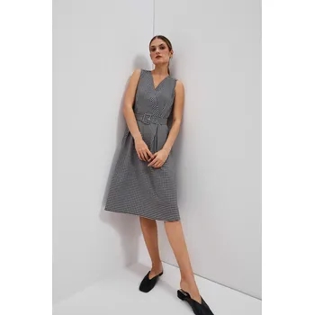 Dámské šaty DÁMSKÉ ŠATY L-SU-4018 ČERNOBÍLÉ Moodo černá | bílá | šedá | vícebarevná | vícebarevná 2252228