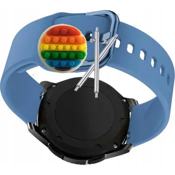 Pouzdro na mobilní telefon Pásek Řemínek pro Rubicon RNCF02, Silikon Modrý Poutko, nastavitelný