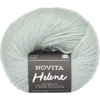 Příze Novita Helene 3001 Šalvějová (Luxusní hřejivá příze Helene Brucke)