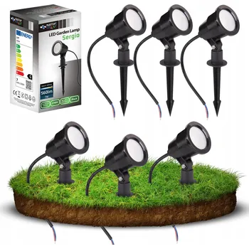 Venkovní osvětlení Zápichové zahradní svítidlo Masterled černé 3 ks IP65 560 lm neutrální bílá