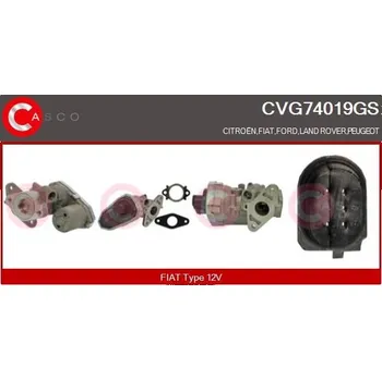 Ventil palivového systému AGR-Ventil CASCO CVG74019GS