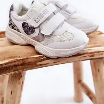Chlapecké tenisky BIG STAR SHOES Dětská sportovní obuv na suchý zip Big Star BIG STAR SHOES bílá | šedá | vícebarevná 2035780