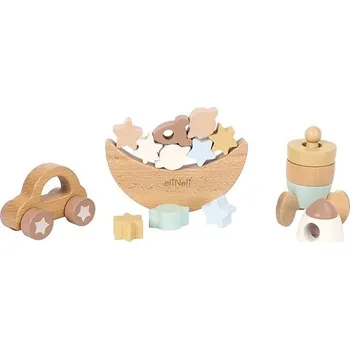 ostatní stavebnice eliNeli Sada balančních a stohovacích hraček 3v1 - Vesmír