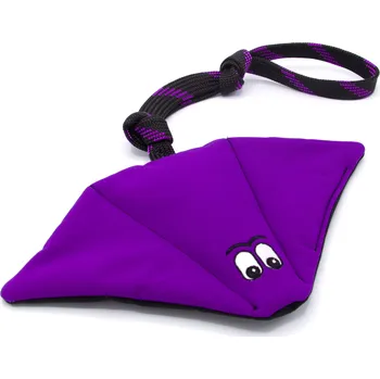 Hračka pro psa Odolná hračka pro psa – softshellový rejnok, fialová a černá Rukojeť: pevná rukojeť