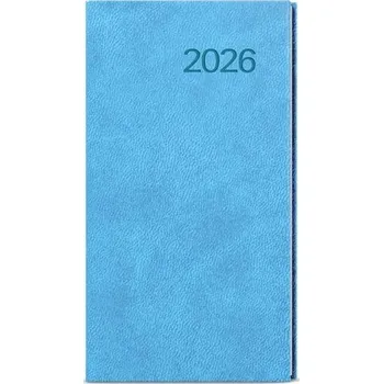 Diář Týdenní kapesní diář 2026 Vivella - světle modrý