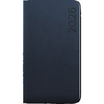 Diář Týdenní kapesní diář 2026 Nuba - antracitový