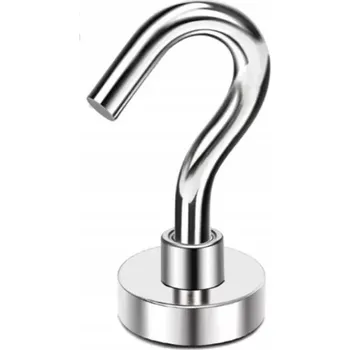 Věšák MAGNET NEODYMOWY Z HAKIEM A DRŽÁKEM NA HÁČEK 1 Ks