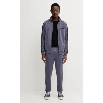 Tepláková souprava adidas 3S pánská, fialová barva, JX5504 94X, vel. L