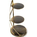 Kovový servírovací tác Nowell Gold, 38x60 cm