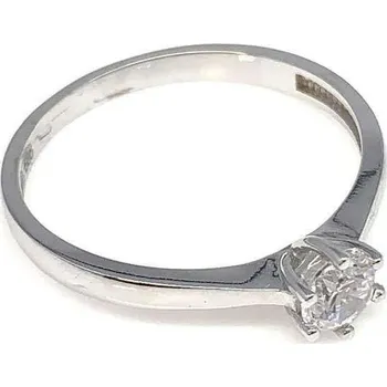 Prsten Diante Zlatý prsten s bílým kamenem 59627955