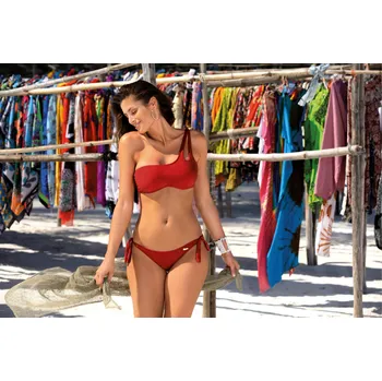 Dámské plavky Plavky Sabrina Dakar M-524 (3) Cihlově červené Marko krémová | tmavě červená 1752155