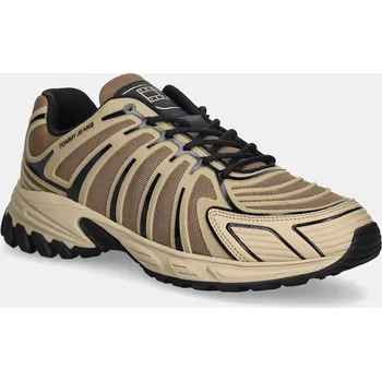 Pánské tenisky Tenisky Tommy Jeans TJM OUTDOOR RUNNER TECH. pánské, béžová barva, EM0EM01640 80X, EUR 41