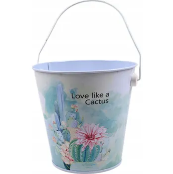 Odpadkový koš MALÝ KOVOVÝ ODPADKOVÝ KOŠ 2L KYBLÍK NÁDOBA PRO DĚTI RŮZNÉ VZORY