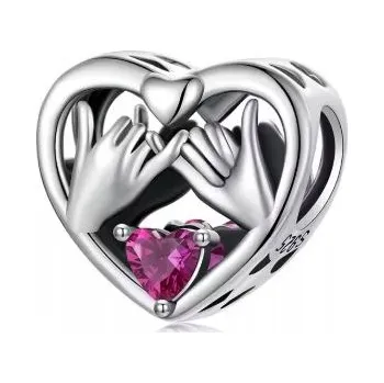 Přívěsek Přívěsek na náramek Simply Me stříbro 925 se zirkonem