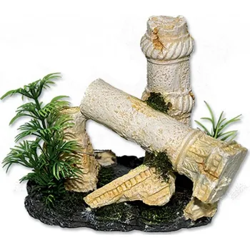 Dekorace do akvária Dekorace akvarijní Antický sloup 14 x 11,5 x 12 cm