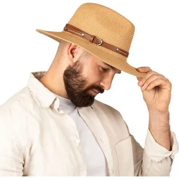 Klobouk Alessio sláměný klobouk hnědý univerzální velikost