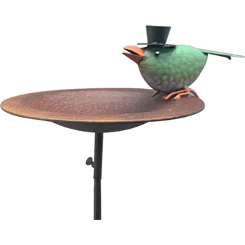 Zahradní dekorace Zapichovací napajedlo pro ptáky Keira, 114x30 cm, kov, vícebarevná