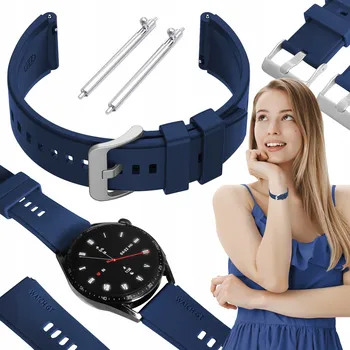 Příslušenství k chytrým hodinkám Řemínek pro Huawei Watch GT 5 46mm chytré hodinky tmavě modrý řemínek 22mm