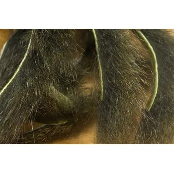 Troutline Pine Squirrel Zonker Strips 2mm Olive