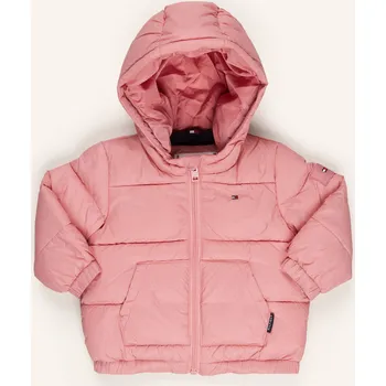 Tommy Hilfiger Prošívaná Bunda pro miminko, růžová, 68