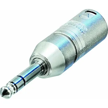 Elektrická zásuvka Adaptér XLR XLR 3kolíkový Zástrčka - 6.35mm Zástrčka Stříbrná NTR-NA3MP Neutrik