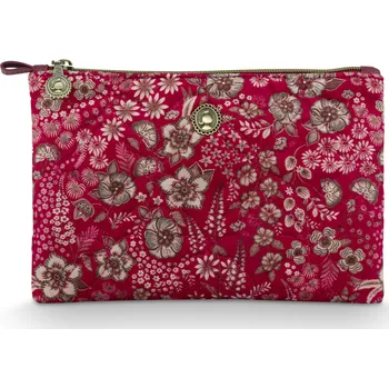 PIP Studio Kosmetická taška plochá Charly Daisy Dreams červená 24 x 1 x 15.5 cm 51.274.281