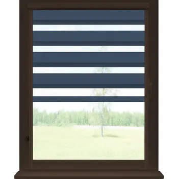 Roleta Dekodum Roleta den a noc v hnědé kazetě soft, barva látky Granát Šířka (cm): 30, Výška (cm): Standardní (do 150 cm), Strana mechanismu: Práva