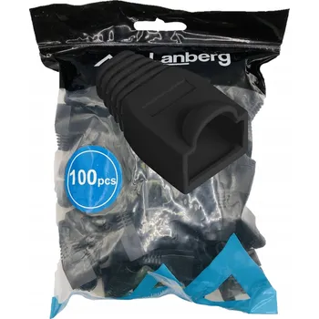 Síťový konektor Gumová krytka / ochrana pro konektor RJ45, 100 kusů, černá