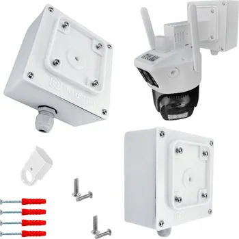IP kamera KRABIČKA S TĚSNĚNÍM PRO KAMERU ORLLO Z19 DUAL, DRŽÁK PRO MONTÁŽ NA ZEĎ
