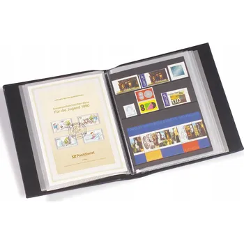 Obal pro sběratelský předmět Album na obálky prvního dne vydání (FDC), euro sady (ETB), listy, pohlednice - modrý - Leuchtturm