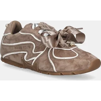 Dámské tenisky Semišové tenisky Naked Wolfe Adored dámské, béžová barva, Adored Mushroom Suede Adored.Mushroom 80X, EUR 38