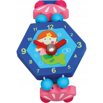 Hodinky Bino Mertens Dřevěné hodinky mořská panna 9086041