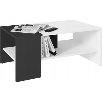 Konferenční stolek Konferenční stolek Matkam obdélníkový 100 x 60 x 44 cm bílý, černý