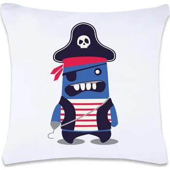 Dekorativní polštářek DOBRÝ TRIKO Polštář s potiskem 40 x 40 cm Příšerka pirát Oboustranný tisk: NE