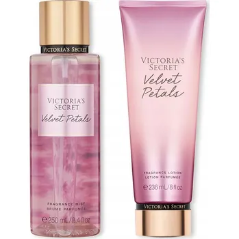 Tělový sprej Victoria's Secret VELVET PETALS - Tělový sprej 250 ml - Tělové mléko 236 ml