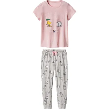 Dívčí pyžamo Dívčí pyžamo (šedá/růžová, 122/128)