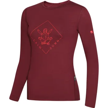 Dámské tričko Dámské triko Zulu Merino Buddha 160 Long Velikost: XL / Barva: vínová