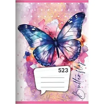Školní sešit A5 523 motýl linkovaný