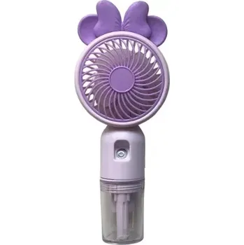 Domácí ventilátor Mini ventilátor s funkcí jemné vodní mlhy SM870C - fialová