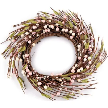 Věnec Věnec Jarní a podzimní 30 cm hnědý
