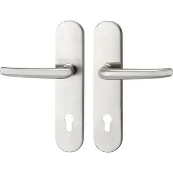 Bezpečnostní sada BRÜNN, klika-klika, PZ 88 mm, nerez, vnější štítek 55x247x16