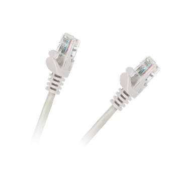 Síťový kabel Lechpol Patchcord UTP 8c kabel od zásuvky k zásuvce 7,5 m CCA