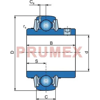 ZKL X UC 206 nerezové upínací ložisko