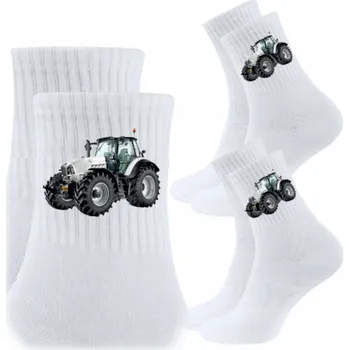 Pánské ponožky 3x Ponožky k Narozeninám Dárek Ponožky pro řidiče Lamba traktoru
