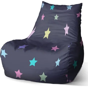 Sedací pytel Sedací vak Bean hvězdy na modré, barevná
