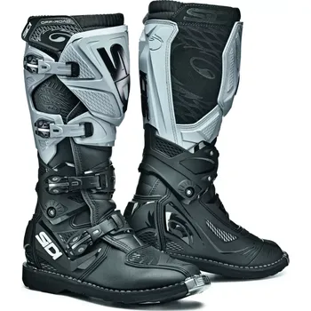 Moto obuv a Motokrosové / enduro boty s kloubem SIDI X-3 barva černá/šedá, pár velikost 46 (mx obuv, ideální kompromis mezi pevností a pohodlím)