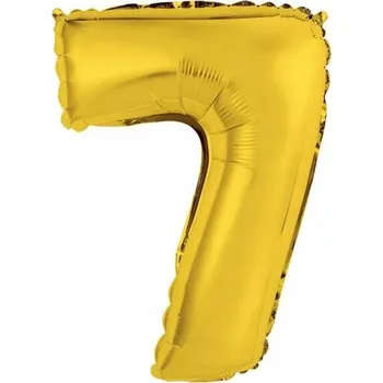 Fóliový balónek B&C Číslice 7 zlatá, 92 cm